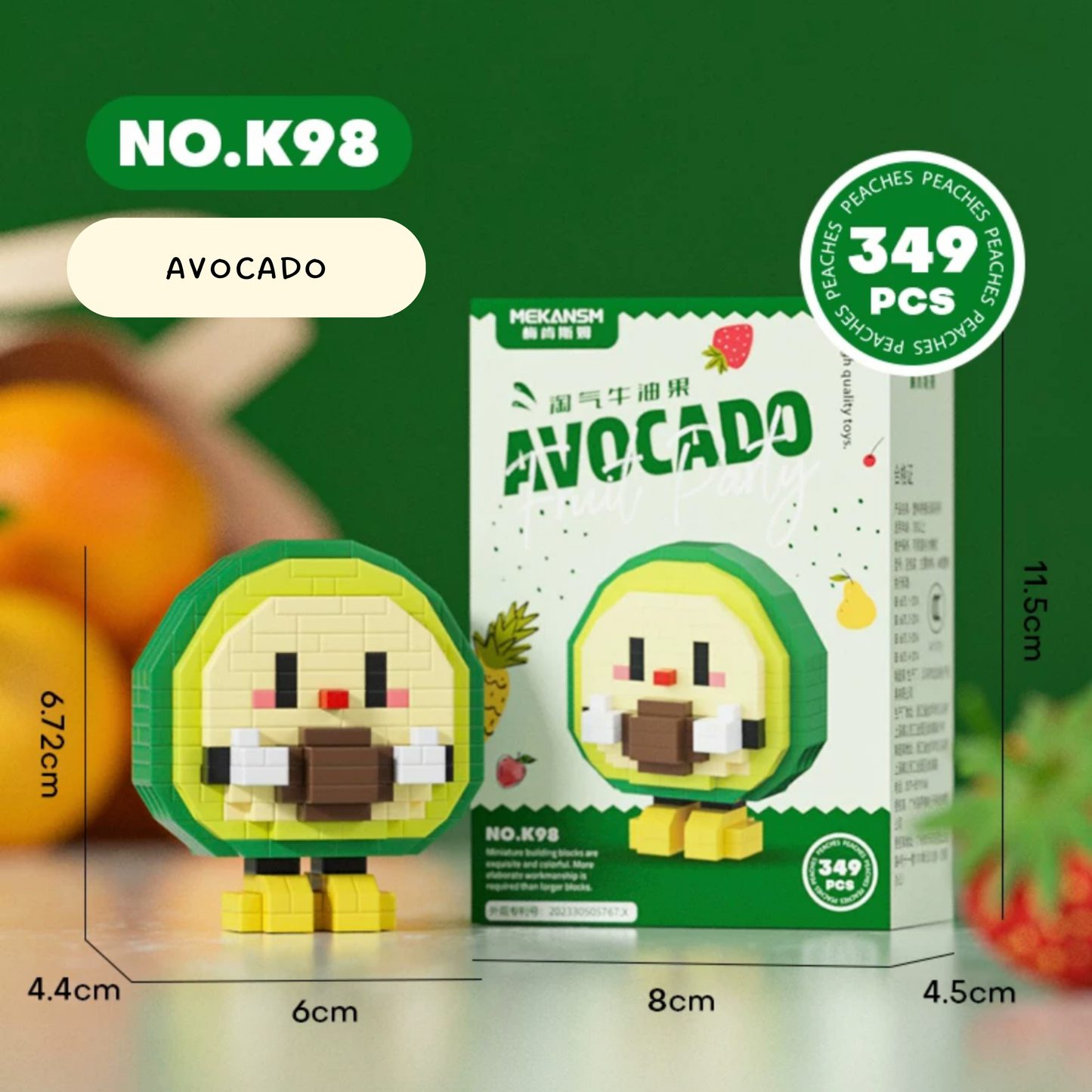 Happy Fruit Friends Nano Blocks