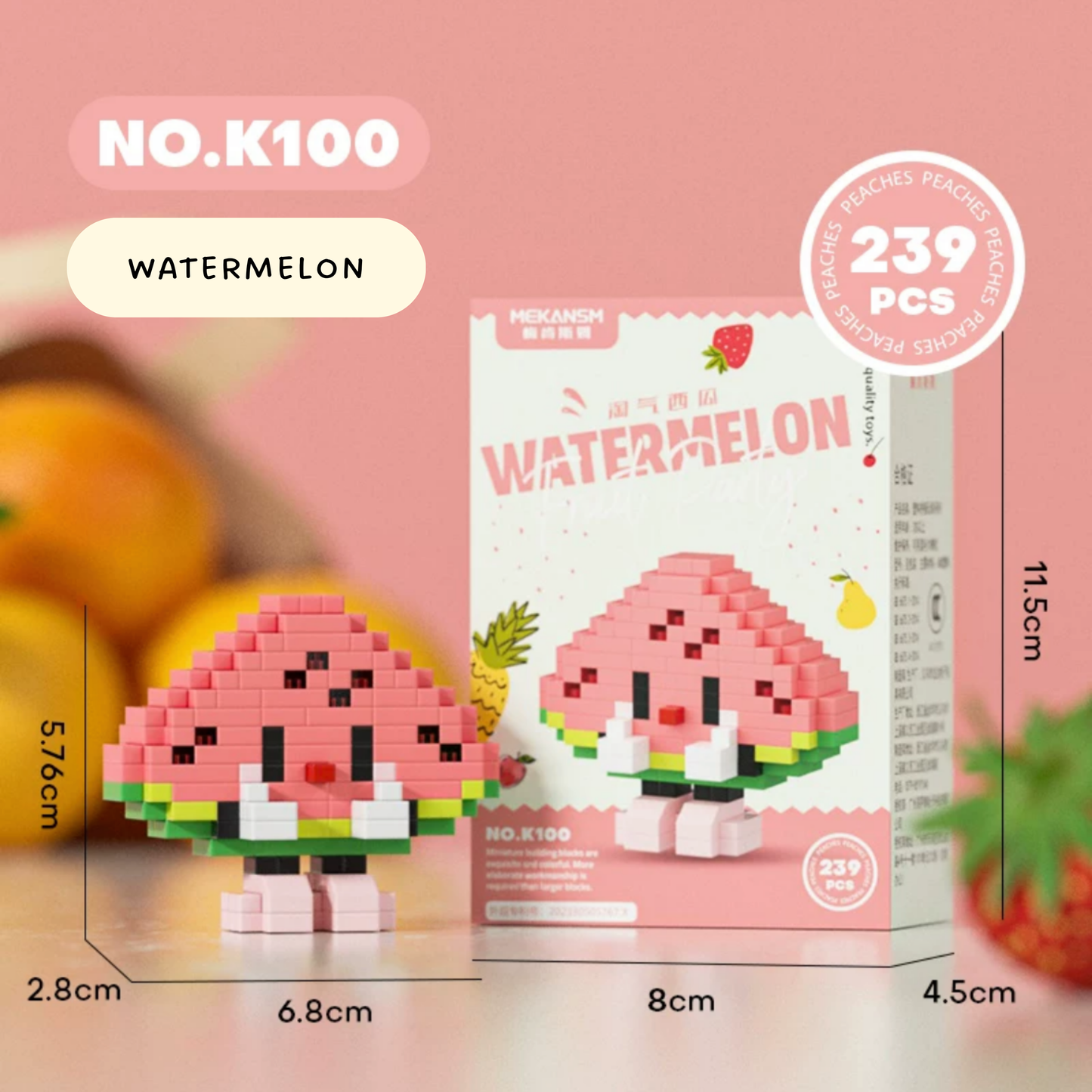 Happy Fruit Friends Nano Blocks