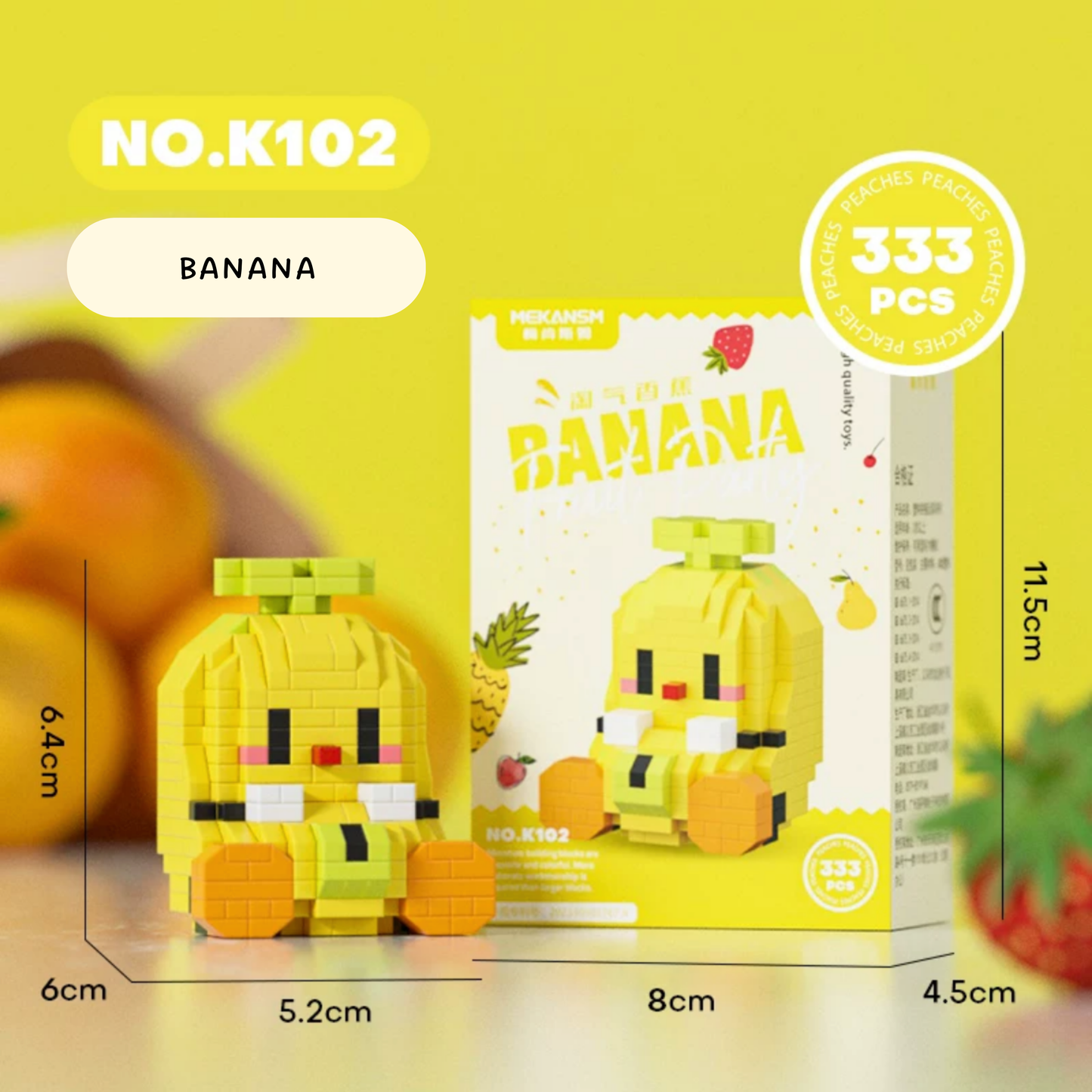 Happy Fruit Friends Nano Blocks