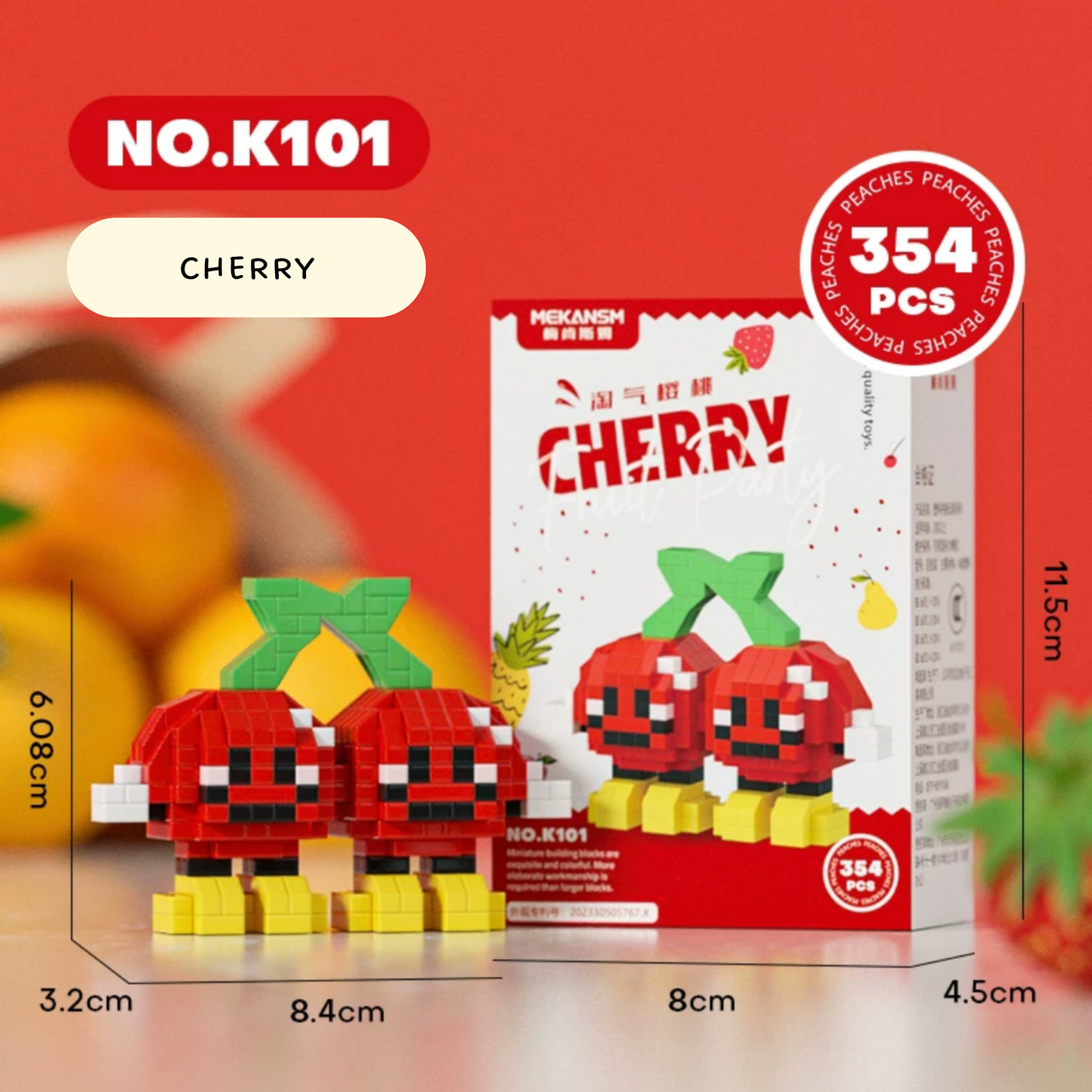 Happy Fruit Friends Nano Blocks