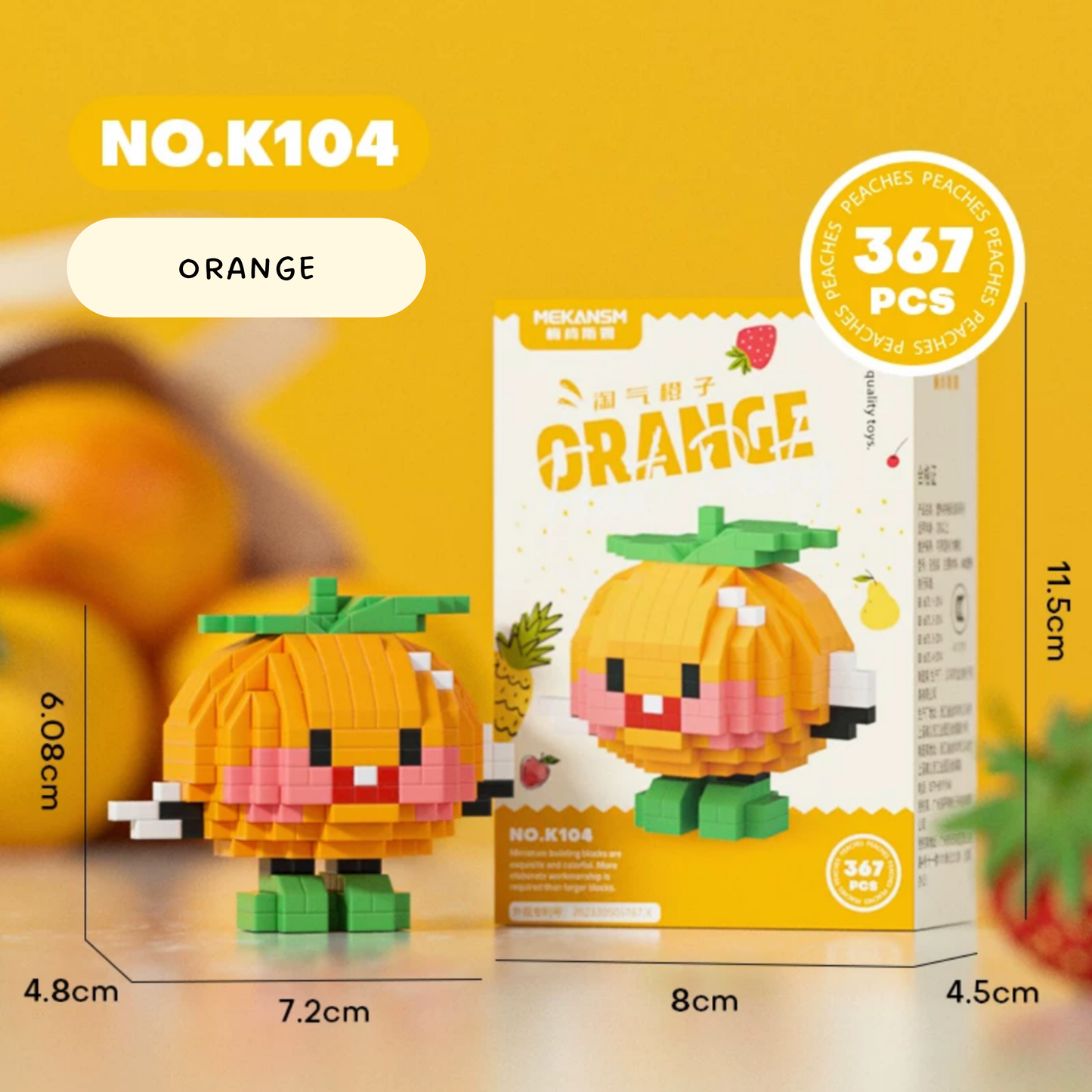 Happy Fruit Friends Nano Blocks