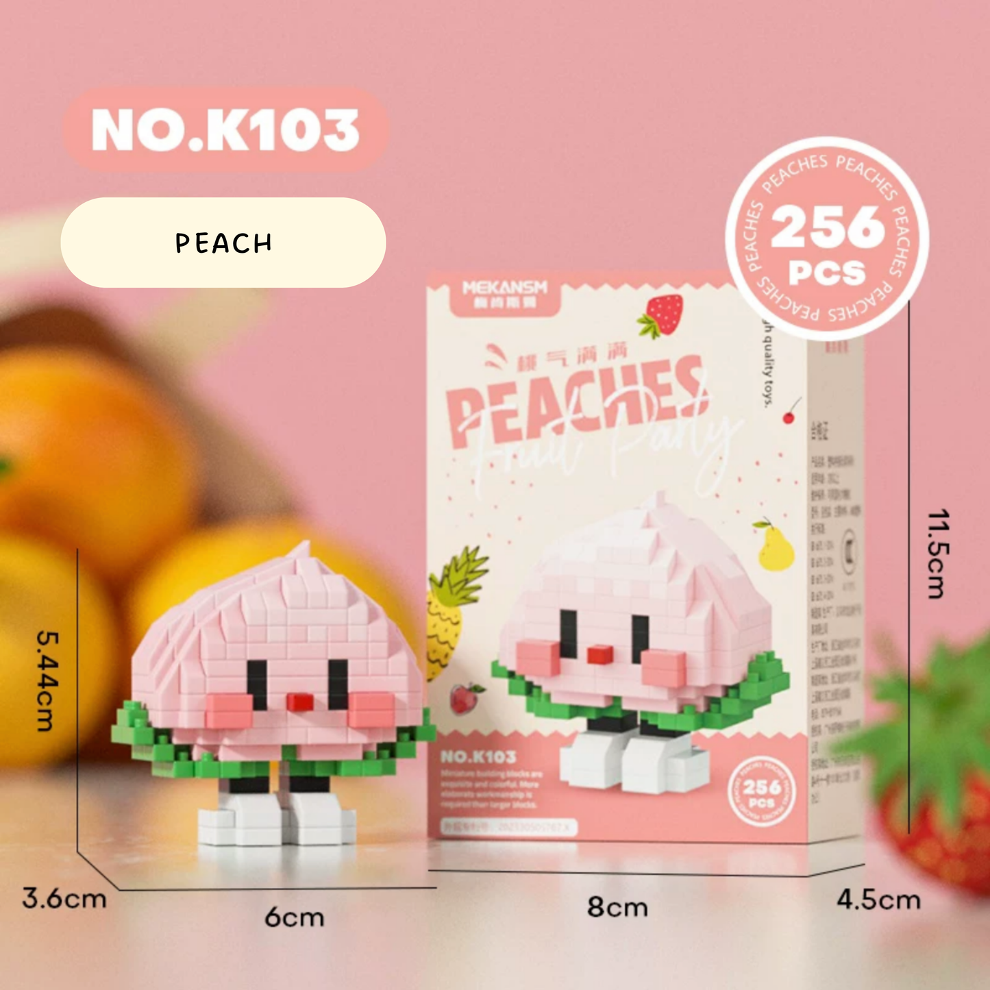 Happy Fruit Friends Nano Blocks