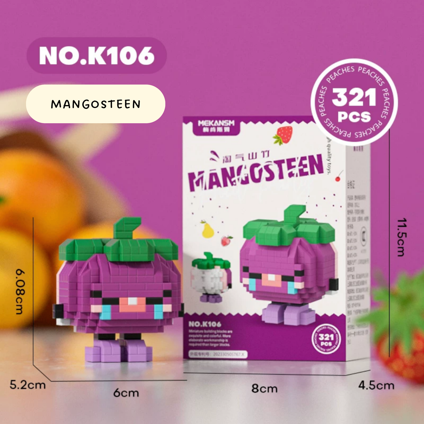 Happy Fruit Friends Nano Blocks