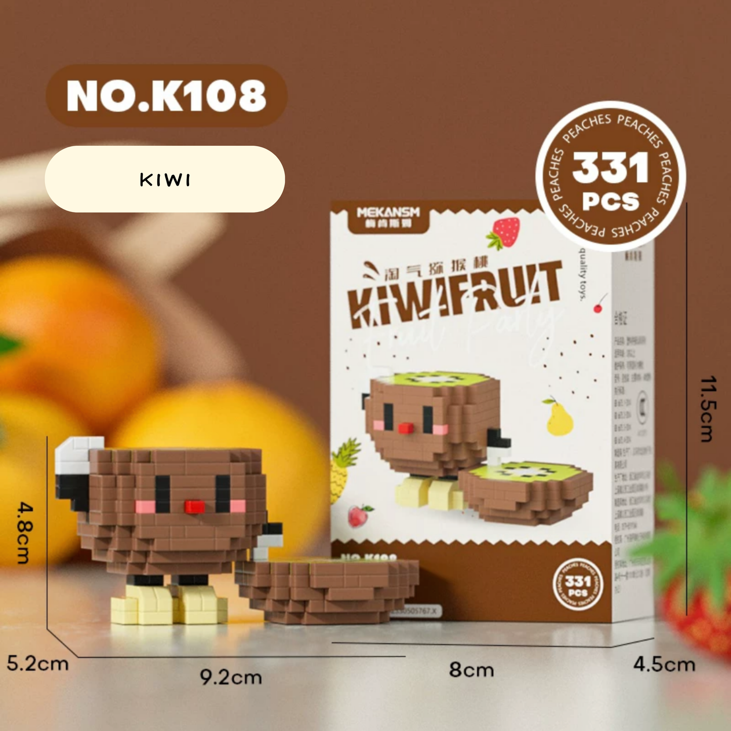 Happy Fruit Friends Nano Blocks