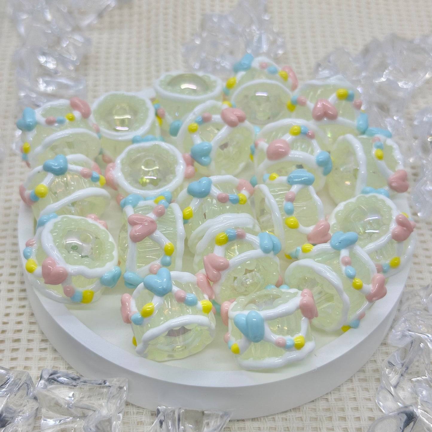 HandPainted Beads: Alexis