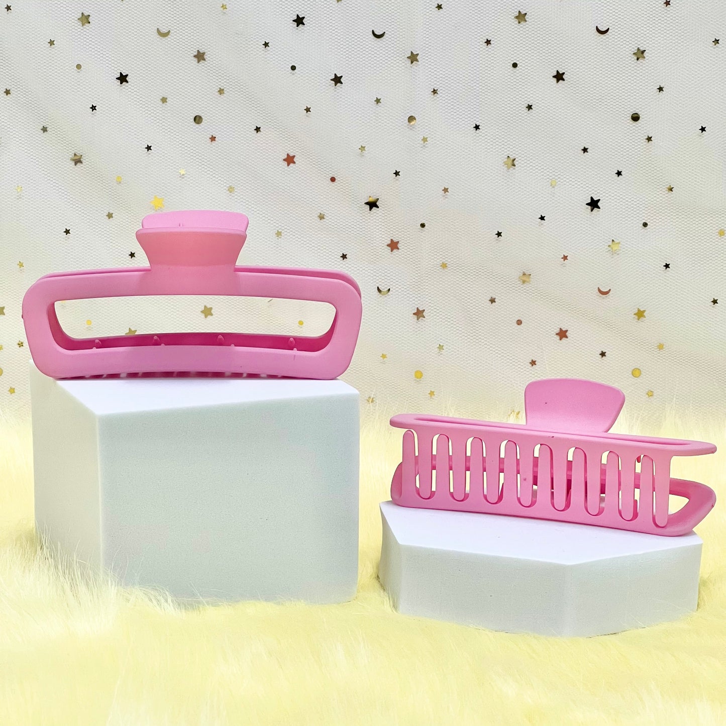 Matte Claw Clip: Rounded Rectangle Claw Clip