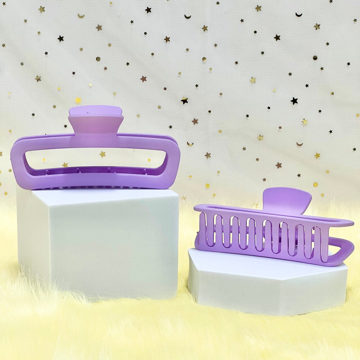 Matte Claw Clip: Rounded Rectangle Claw Clip