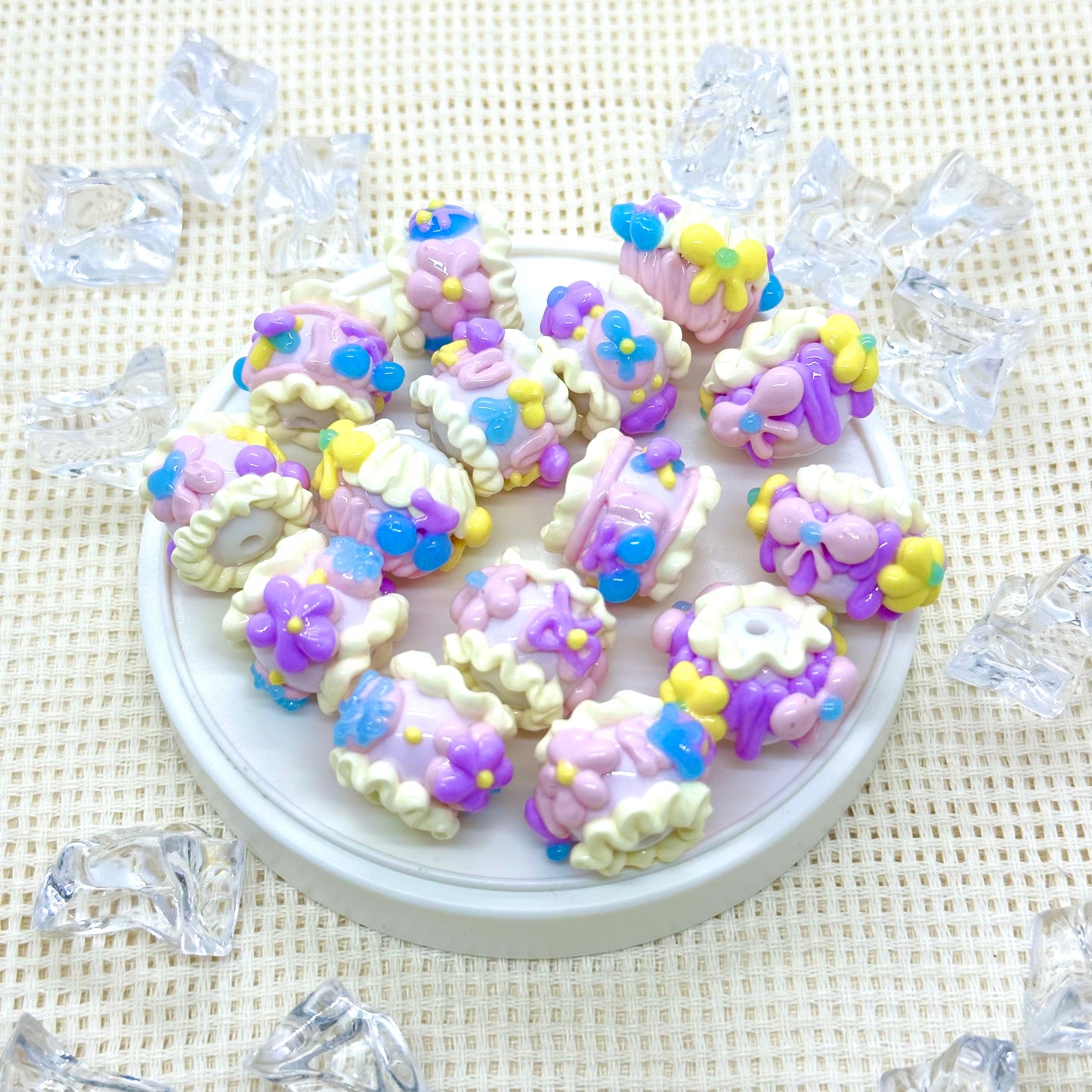 Handpainted Beads: Alisha