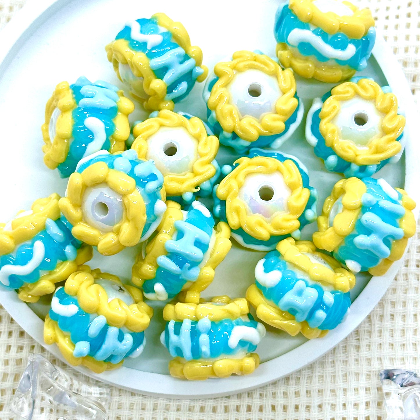 Handpainted Beads: Eleonora