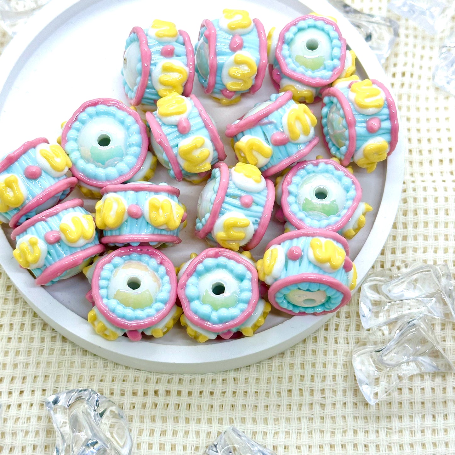 Handpainted Beads: Chrizanne