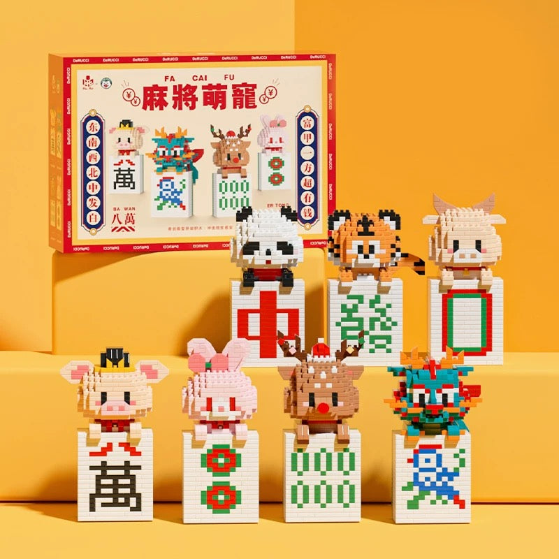 Animal Mahjong Nano Blocks