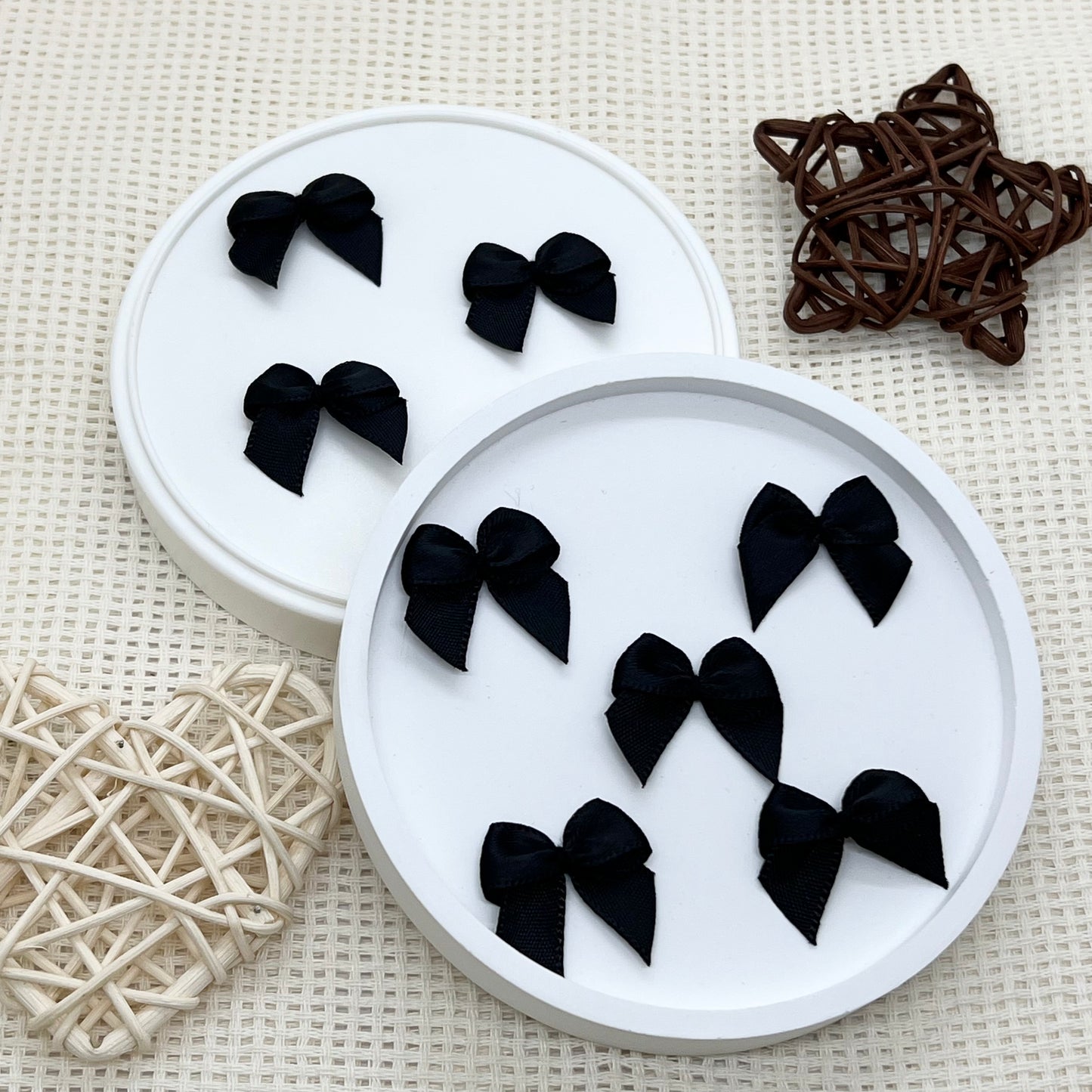 2.5cm Satin Ribbon: Black