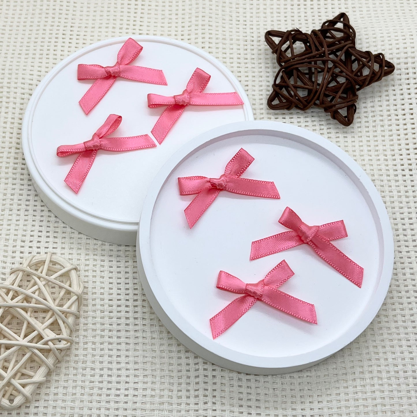 3cm Satin Ribbon: Bright Pink