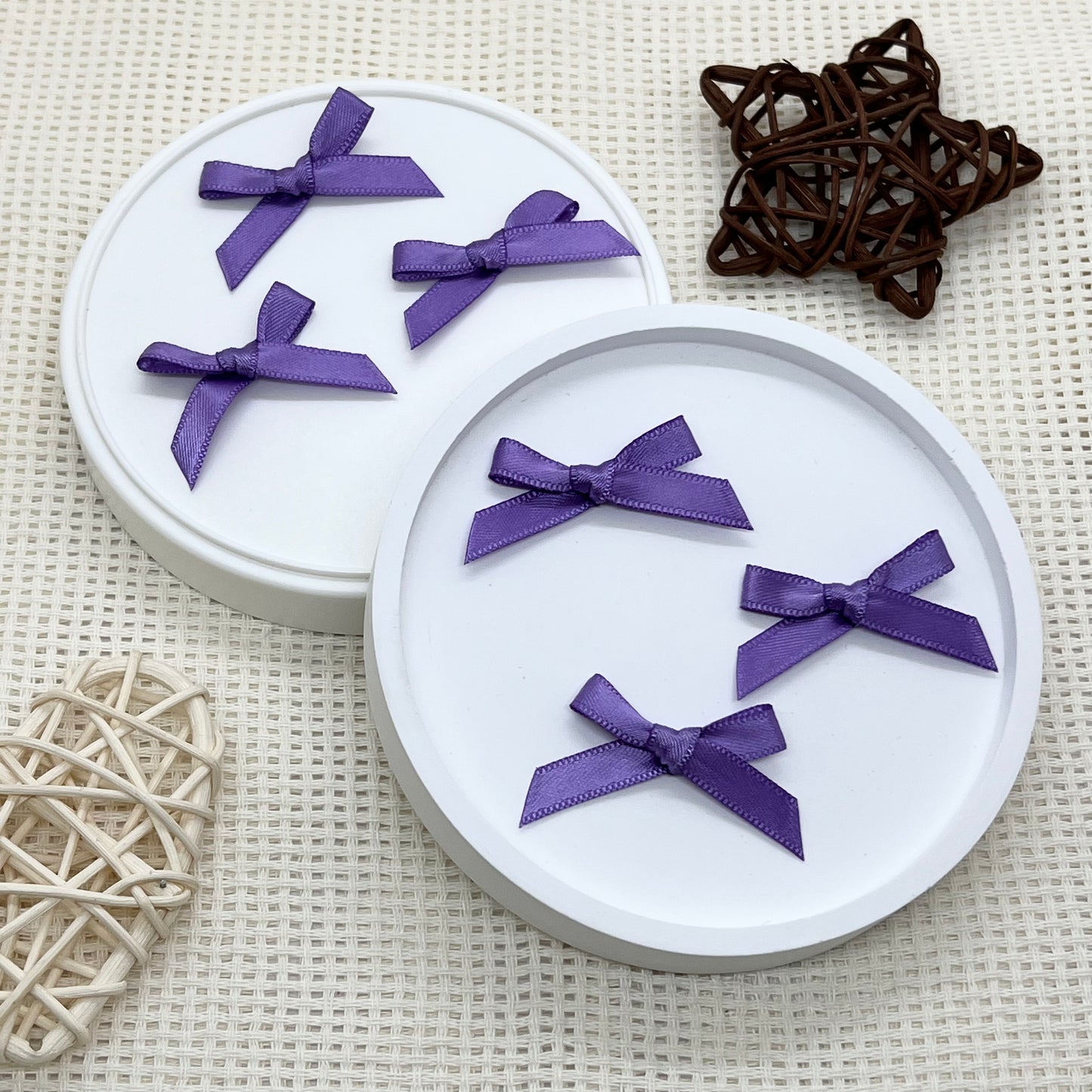 3cm Satin Ribbon: Purple