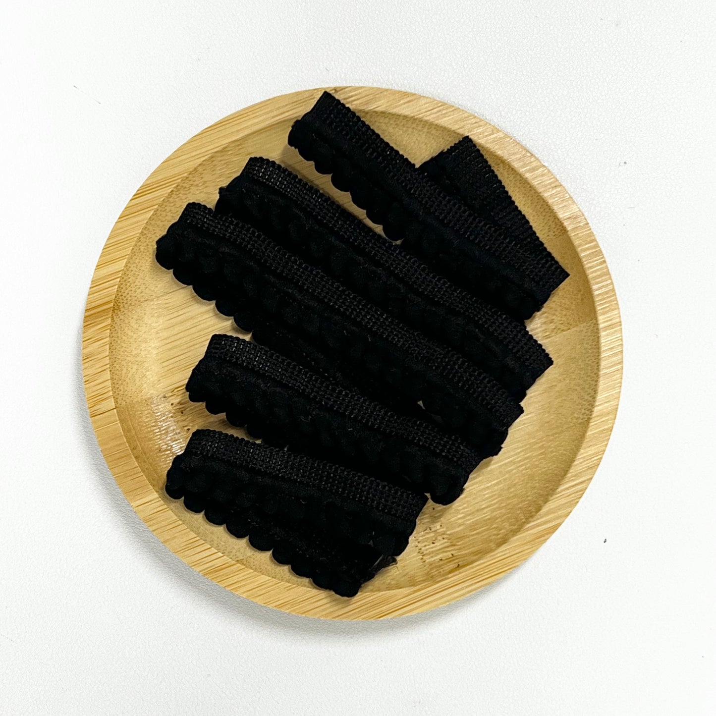 100cm Pom Pom Ribbon: Black