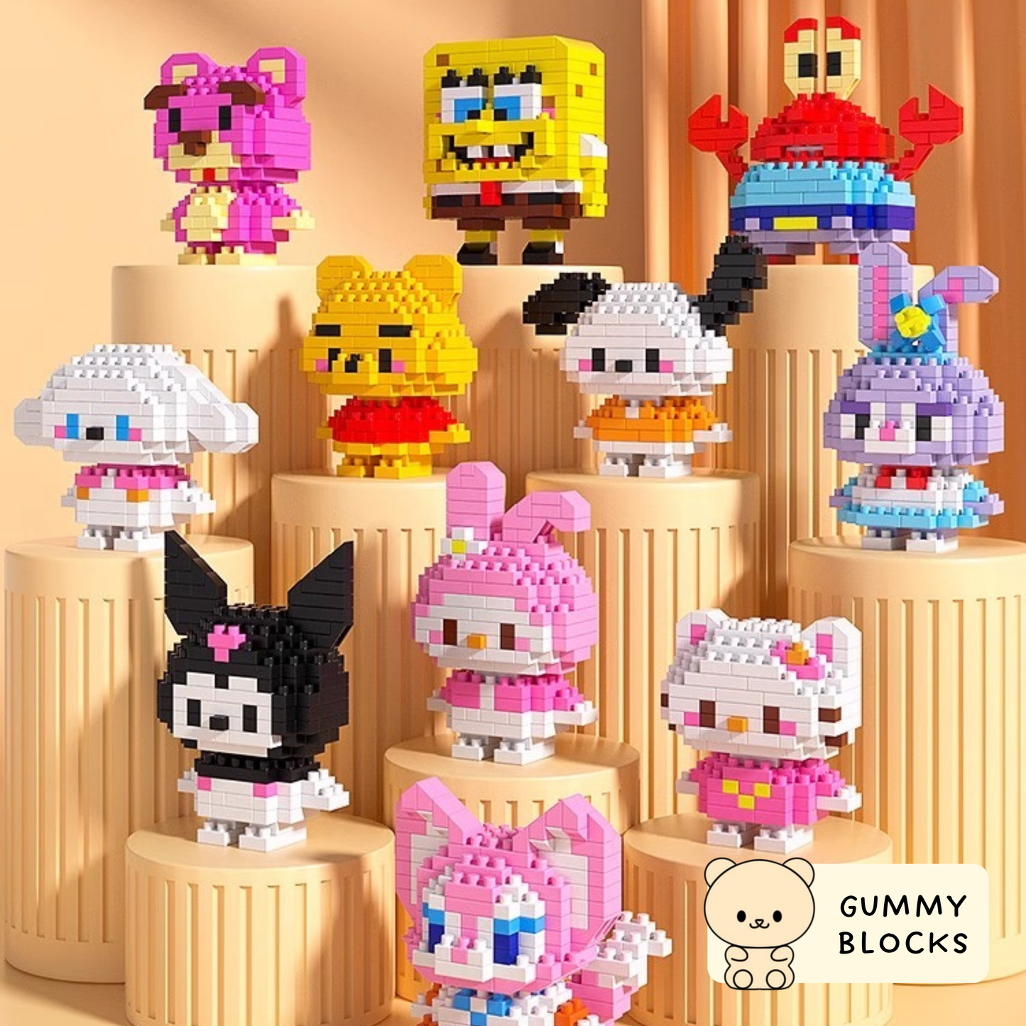 Cute Characters Nano Blocks