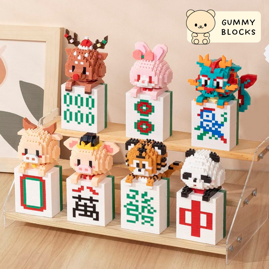 Animal Mahjong Nano Blocks