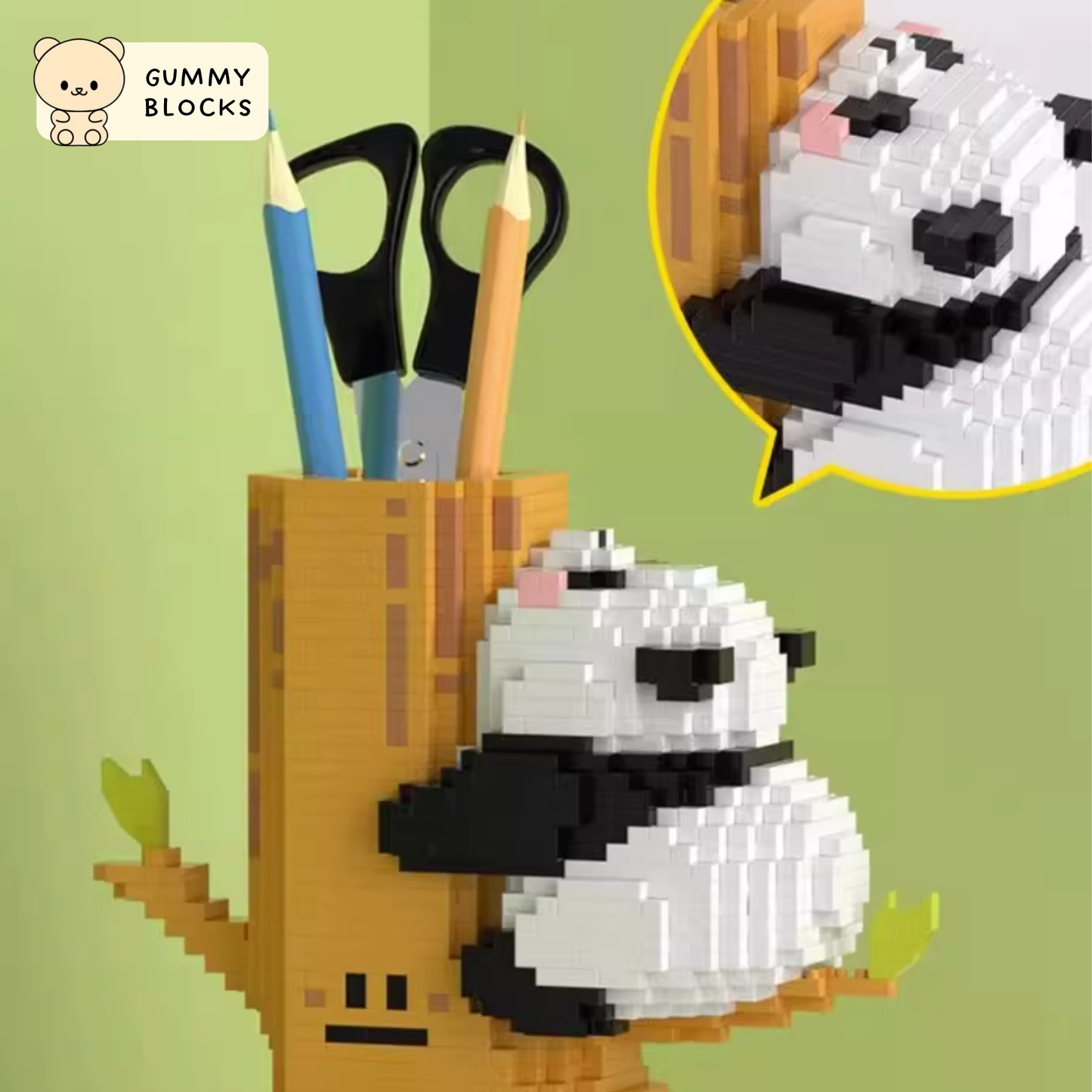 Panda Stationery Holder Nano Blocks