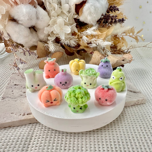 Velvet Beads: Vegetable Friends (Assorted Designs)