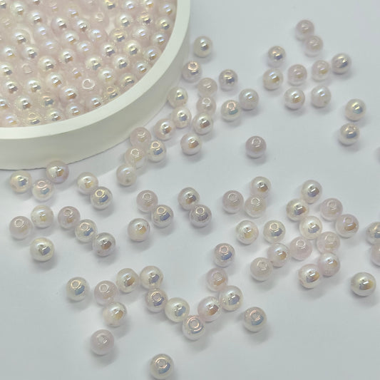 AB Beads: 6mm Transparent Beads