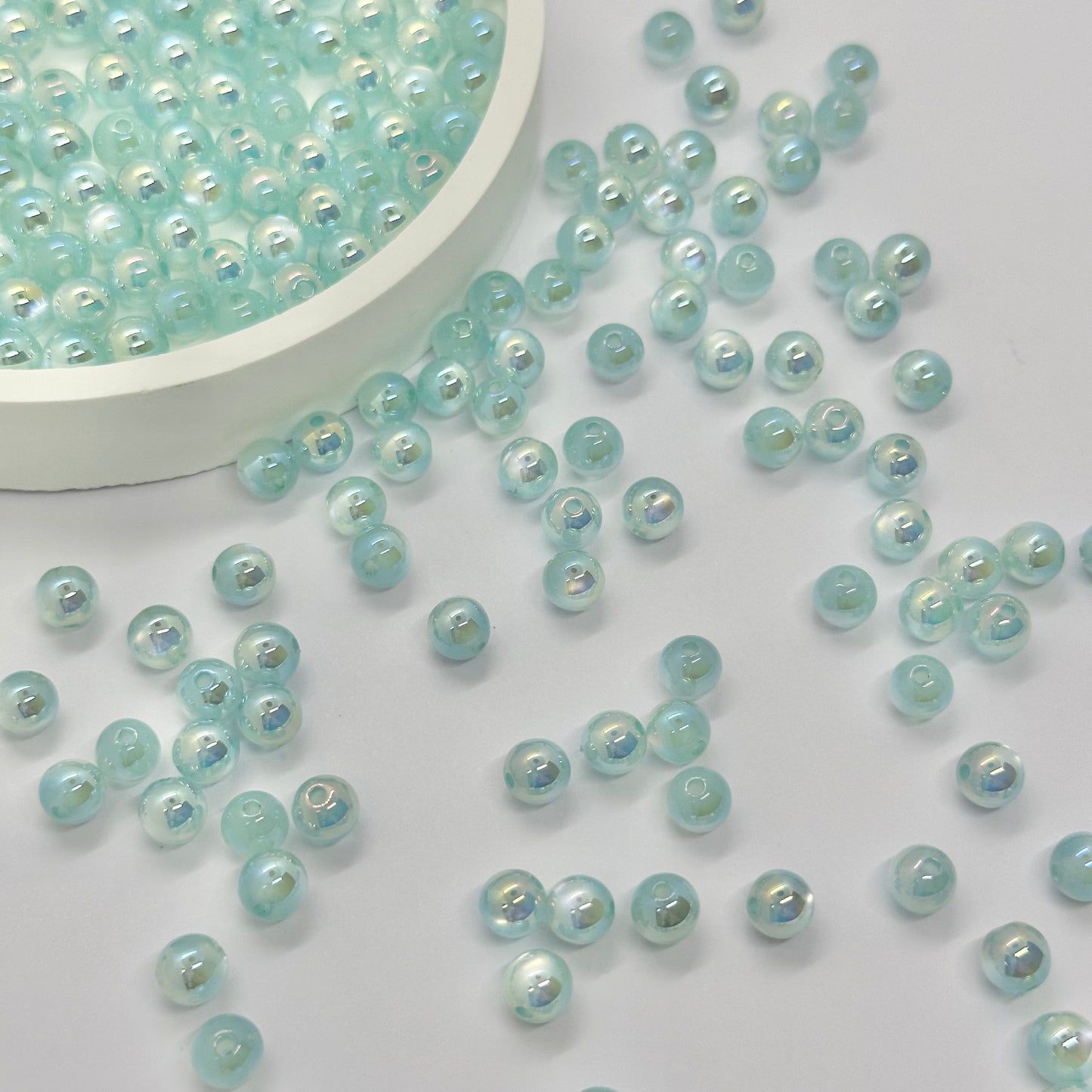 AB Beads: 6mm Transparent Beads