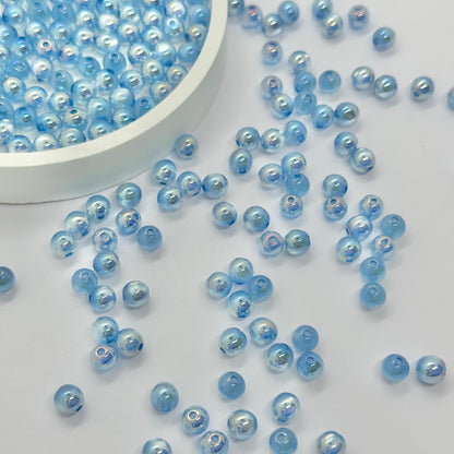 AB Beads: 6mm Transparent Beads