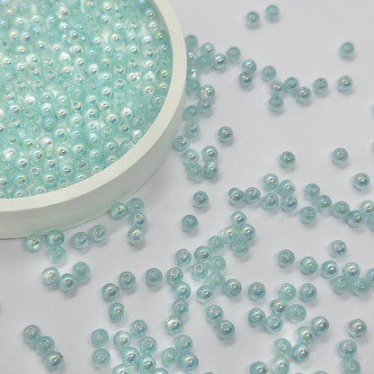 AB Beads: 4mm Transparent Beads