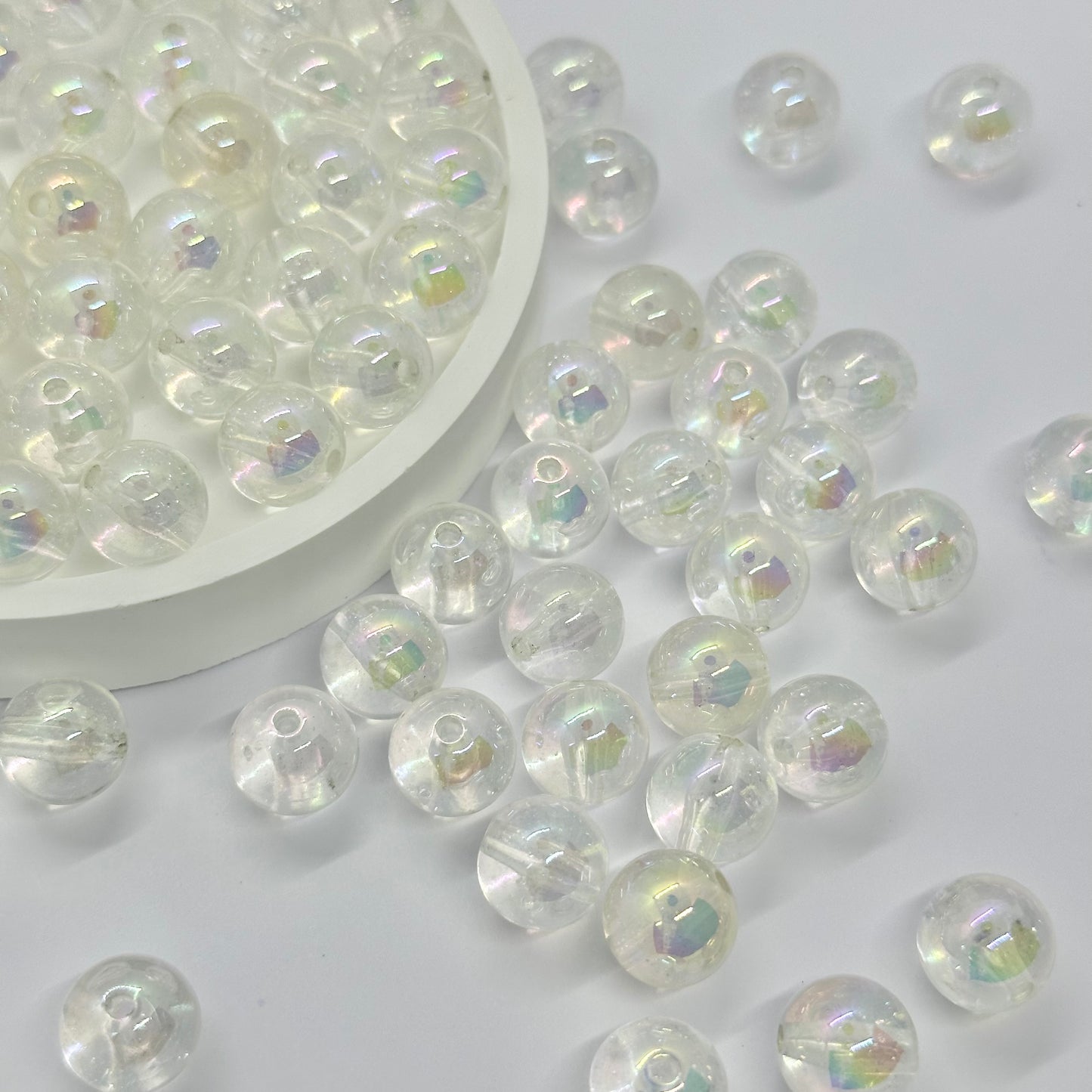 AB Beads: 12mm Transparent Beads