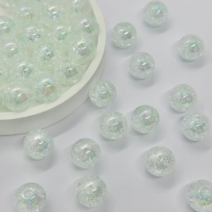 AB Beads: 15mm Round Cracked Beads