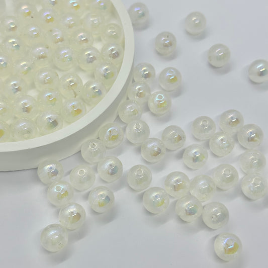 AB Beads: 10mm Transparent Beads