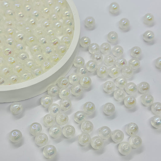 AB Beads: 8mm Transparent Beads