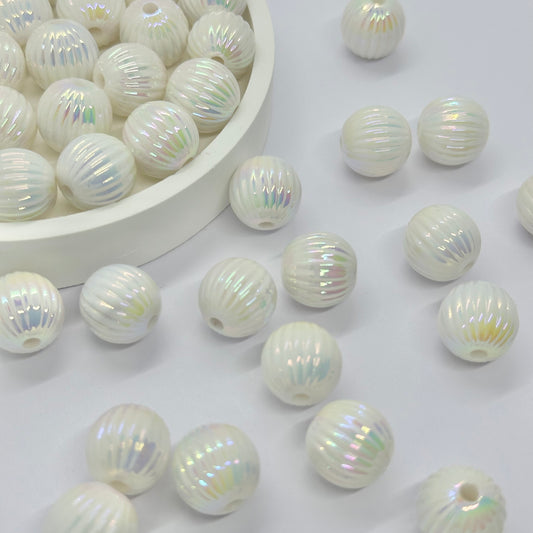 Irredescent Beads: Seashell Texture