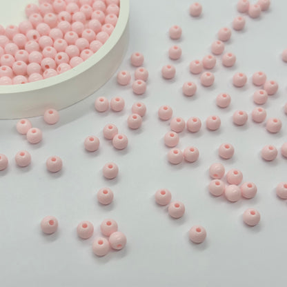 Acrylic Beads: 6mm Pastel Ball (Opaque)