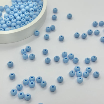 Acrylic Beads: 6mm Pastel Ball (Opaque)