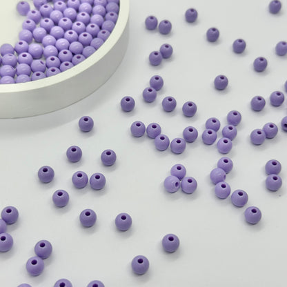 Acrylic Beads: 6mm Pastel Ball (Opaque)