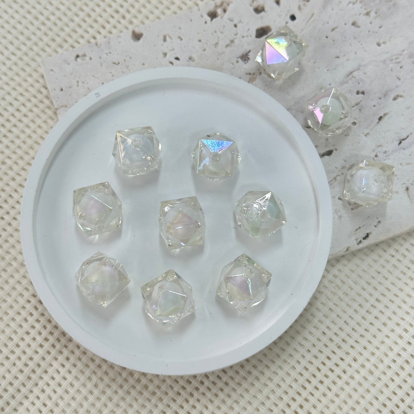 Acrylis Beads: Hexagons