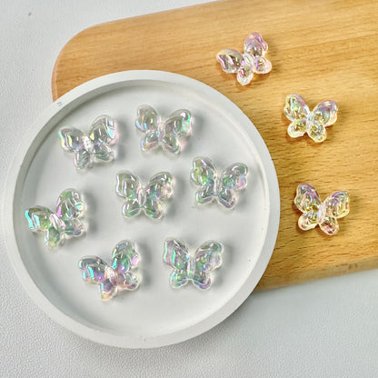 Acrylic Beads: Iridescent Butterfly