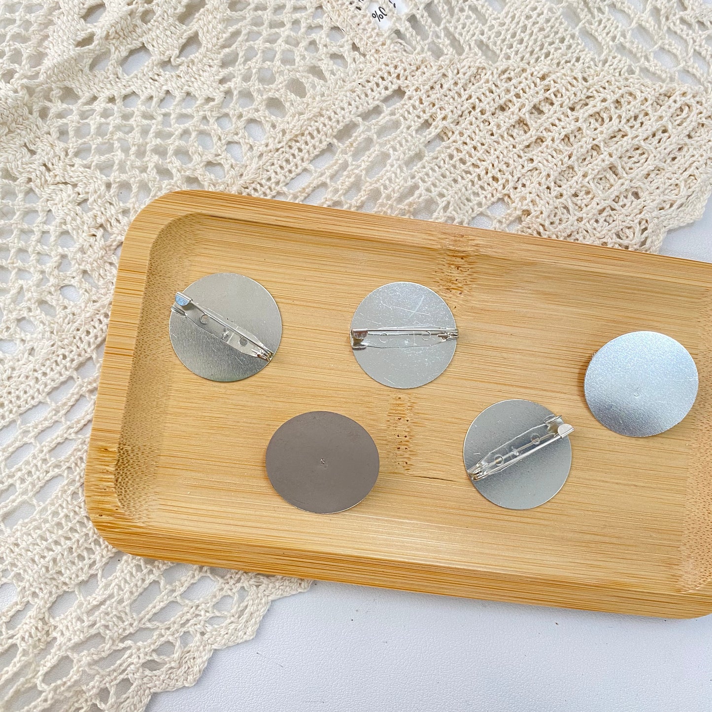 Brooch Badge Base Accessory (5 pieces)