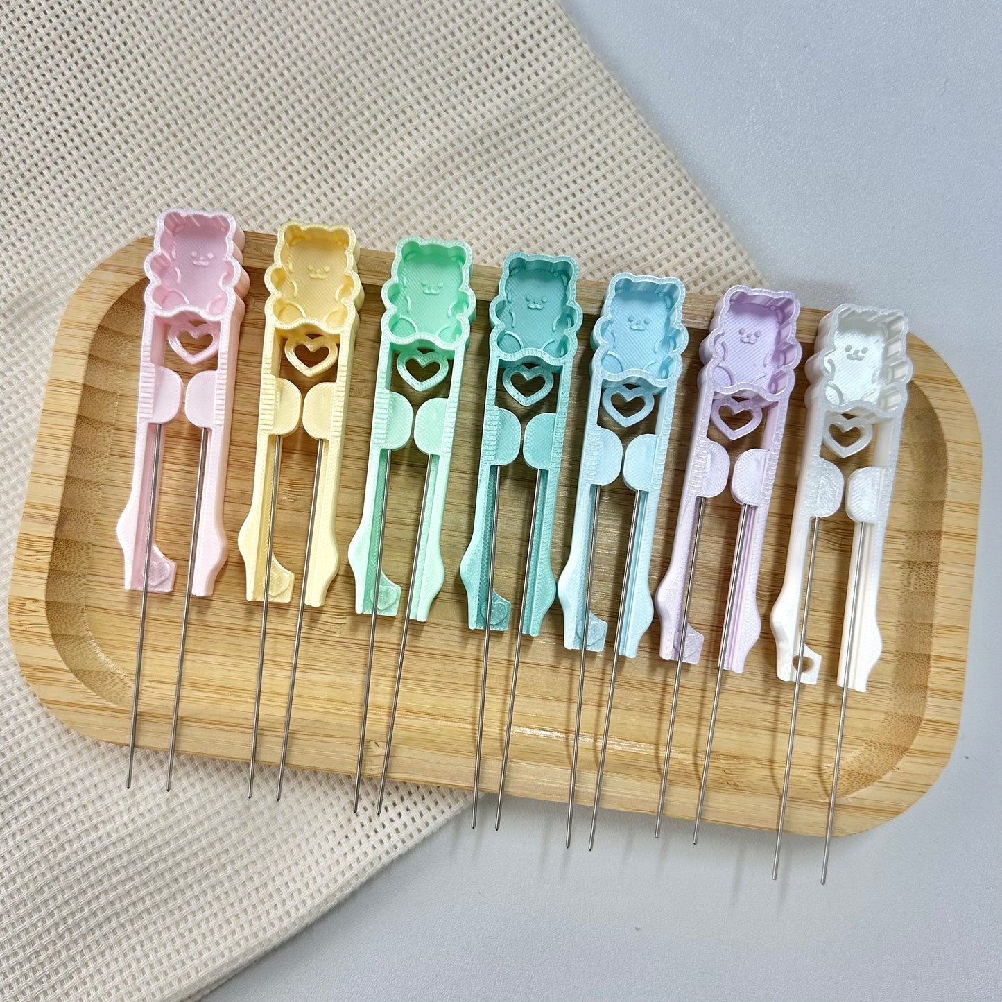 Metal Doubled-Sided Fuse Bead Needle (Bear Ver.) - 60/70 Beads