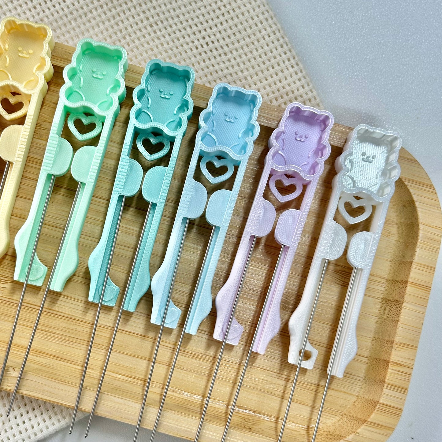 Metal Doubled-Sided Fuse Bead Needle (Bear Ver.) - 60/70 Beads