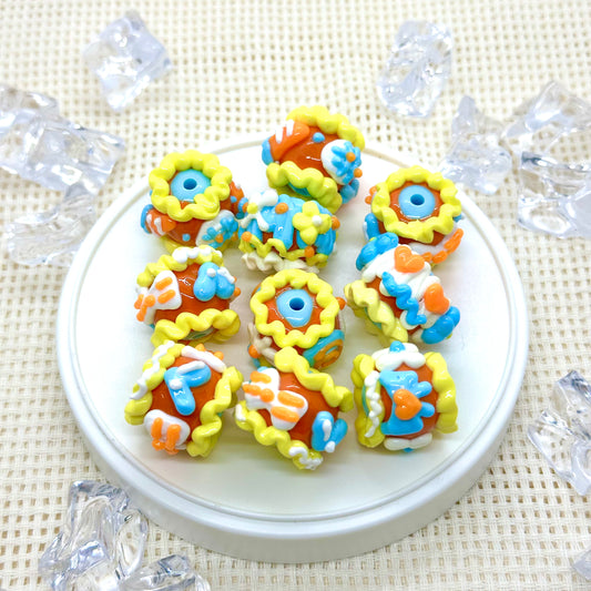 Handpainted Beads: Hattie