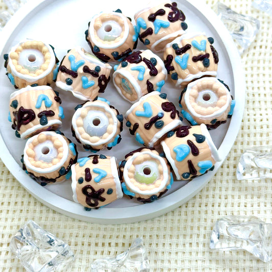 Handpainted Beads: Hanne