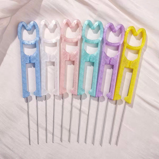 Metal/Ceramic Doubled-Sided Fuse Bead Needle (Cat Ver.) - 60/70/80 beads