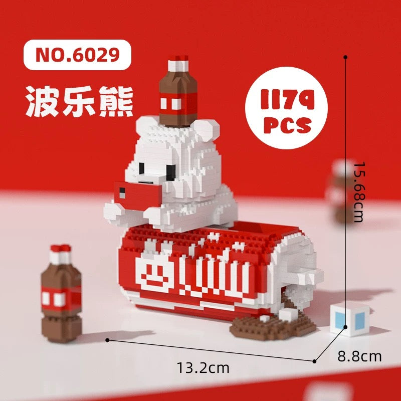 Animals Soft Drinks Nano Blocks Accessory Holder