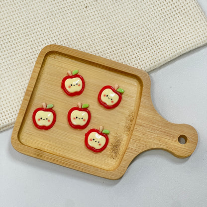 Stick-on Charms: Smiley Apples