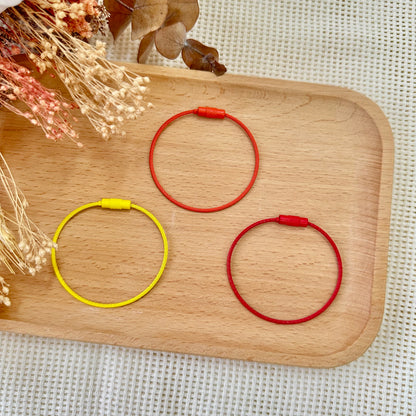 Wire Keychain Cable Loops (Assorted Colors)