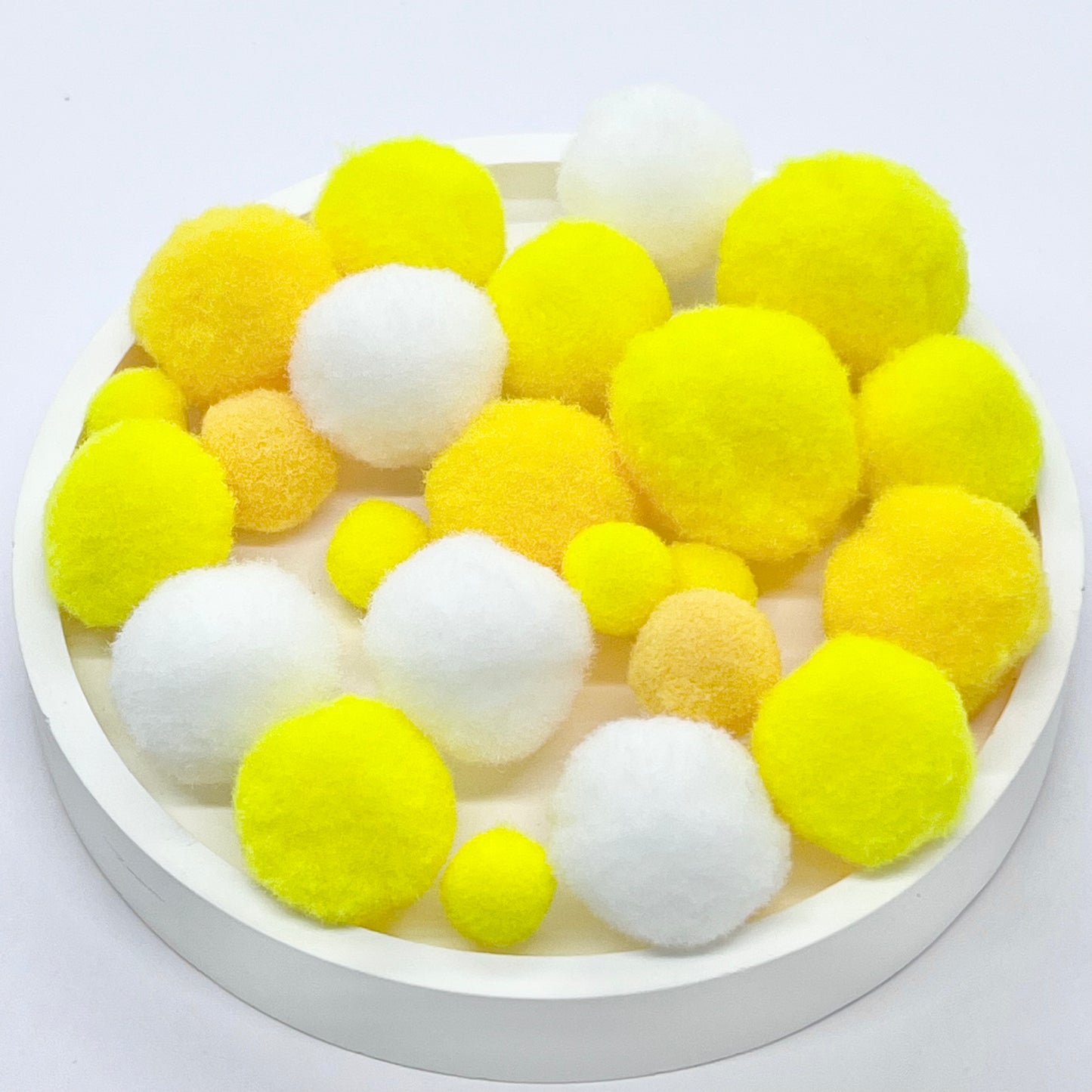 Assorted PomPom Balls: Yellow