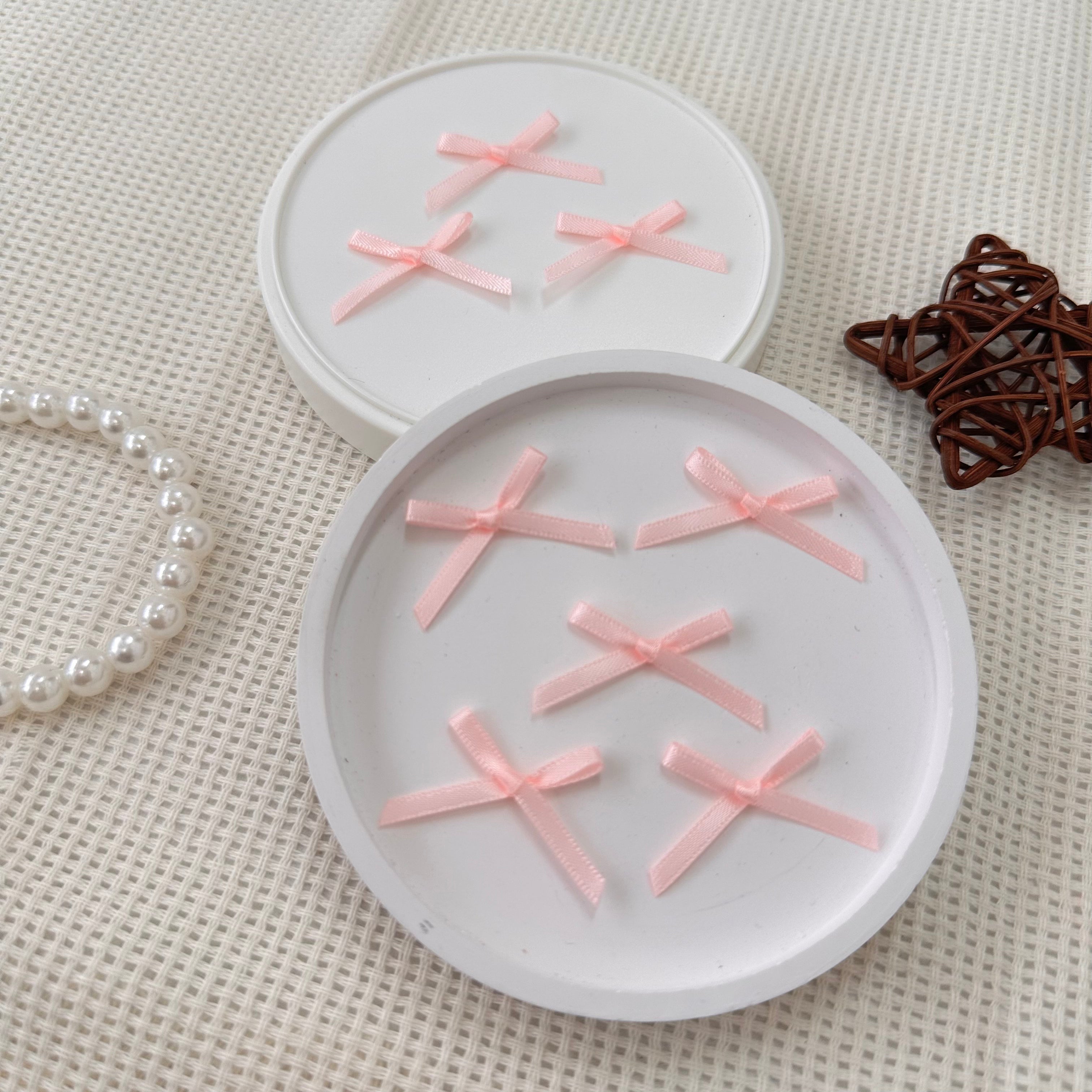 3cm Mini Satin Ribbon: Bright Pink – Gummy DIY