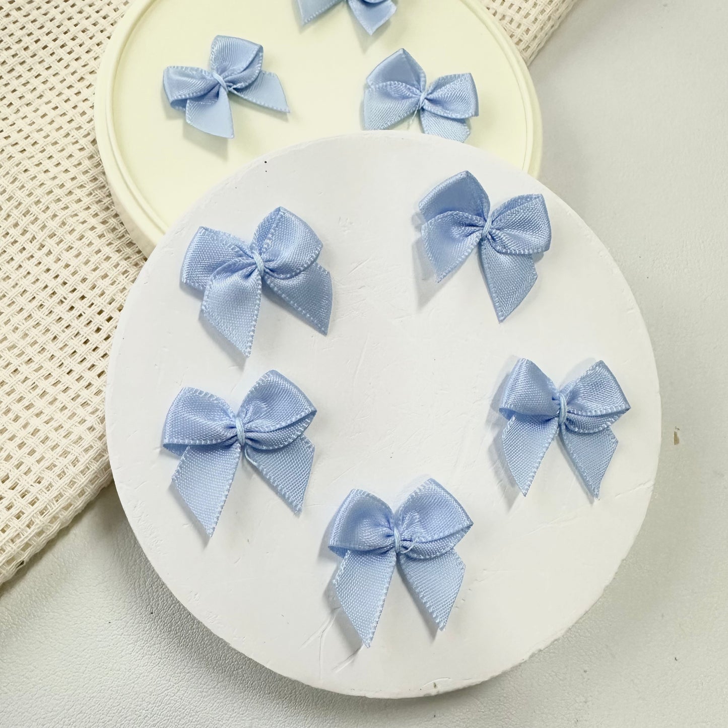 2.5cm Satin Ribbon: Ocean Blue