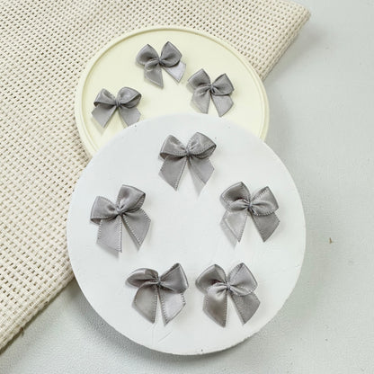 2.5cm Satin Ribbon: Grey